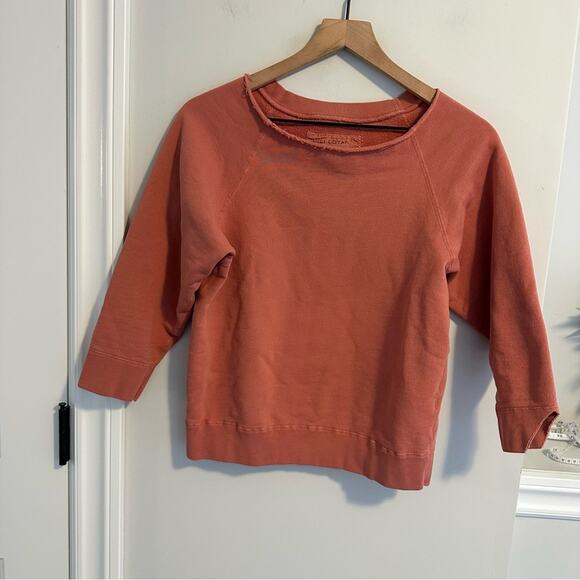 Nili Lotan Red Cotton Distressed Sweatshirt Top XS - Picture 11 of 11